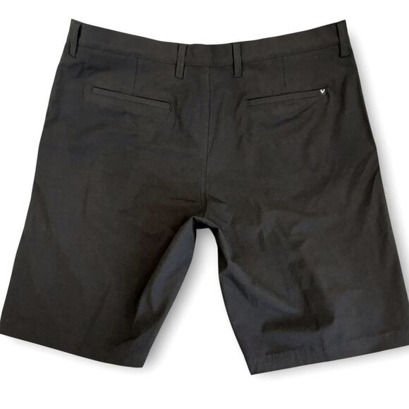 Callaway Classic Chino Casual Golf Shorts Stretchy Size 38 Dark Brown Flat Front - Picture 2 of 12